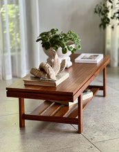 Load image into Gallery viewer, Mid-Century Rectangular Coffee Table With Magazine Space
