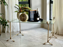 Load image into Gallery viewer, Vintage, Solid Brass Trestle Bases
