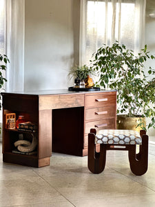 Vintage Dual-Purpose Desk / Dresser with Stool — by Stebarn Product (Reg. Trade Mark)