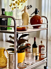 Load image into Gallery viewer, Chromed Retro Two-Tier Drinks Cart
