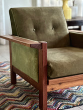 Load image into Gallery viewer, Pair of &quot;Lubis&quot; Armchairs in Olive Green
