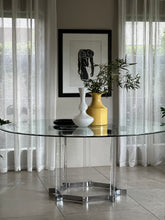 Load image into Gallery viewer, Lucite and Chrome Dining Table
