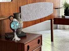 Load image into Gallery viewer, Retro Queen Bed Headboard with Attached Pedestals
