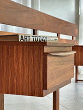 Load image into Gallery viewer, Kiaat Headboard &amp; Attached Pedestals
