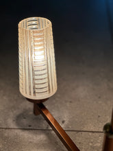 Load image into Gallery viewer, Vintage Wood and Glass Celing Pendant
