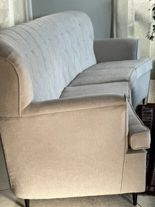 Curved Upholstered Couch