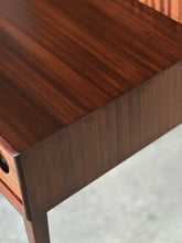 Load image into Gallery viewer, Retro Queen Bed Headboard with Attached Pedestals
