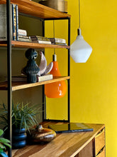 Load image into Gallery viewer, Comtemporary Solid Kiaat Desk with Integrated Shelves
