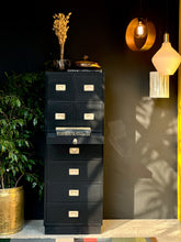 Load image into Gallery viewer, Tall Campaign-Style Chest of Drawers
