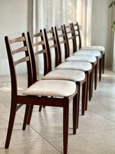 Load image into Gallery viewer, Set of 6 Mid-Century Imbuia Dining Chairs
