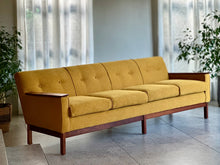 Load image into Gallery viewer, &quot;Sunshine Mustard&quot; Four Seater Vintage Couch
