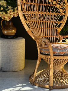 Iconic Cane Peacock Chair