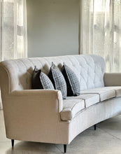 Load image into Gallery viewer, Curved Upholstered Couch
