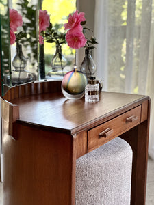 “Gomme” Demi-Lune Dresser with Hertex Haus Stool