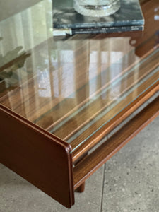 DS Vorster, Two-Tiered | Glass-Top Coffee Table