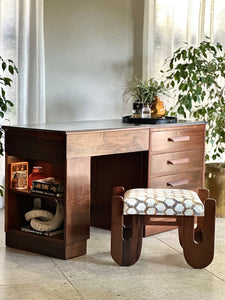 Vintage Dual-Purpose Desk / Dresser with Stool — by Stebarn Product (Reg. Trade Mark)