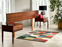 Load image into Gallery viewer, Headboard with Attached Pedestals - Queen Bed Size
