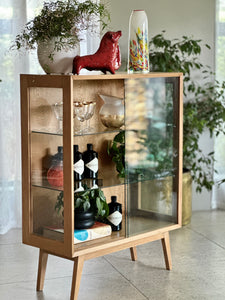 Classic Oak Display / Drinks Cabinet