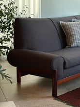 Load image into Gallery viewer, Mahogany Framed, Mid-Century Couch
