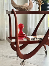 Load image into Gallery viewer, Sculpural Mid-Century Drinks Trolley

