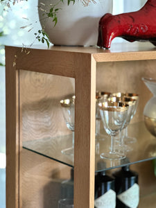 Classic Oak Display / Drinks Cabinet