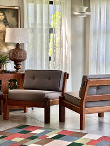 Pair of Solid Kiaat, DS Vorster & Co Chairs (2 or 4)