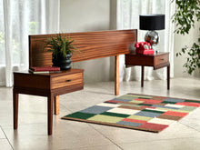 Load image into Gallery viewer, Headboard with Attached Pedestals - Queen Bed Size
