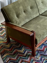 Load image into Gallery viewer, &quot;Lubis&quot; Three-Seater Couch in Olive Green
