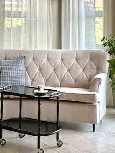 Curved Upholstered Couch