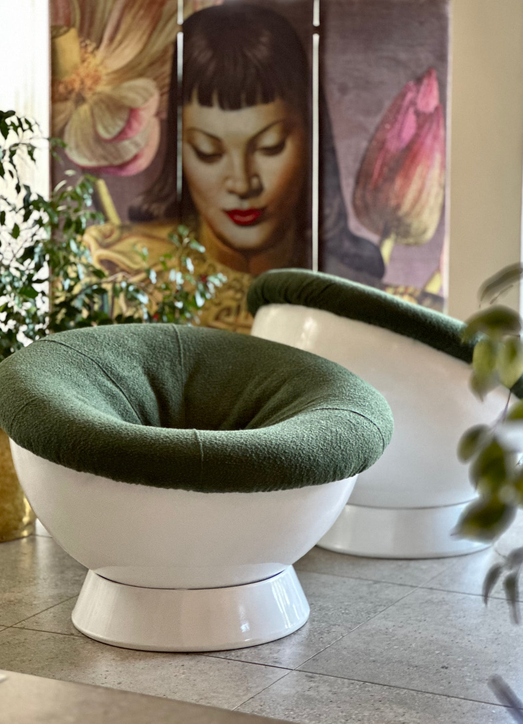 Girasole-Style Lounge Chair