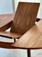 Load image into Gallery viewer, Round Mid-Century Extendable Dining Table
