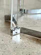 Load image into Gallery viewer, Lucite and Chrome Dining Table
