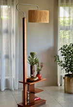 Load image into Gallery viewer, Art Deco-Style Side Table with Lamp

