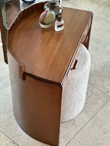 “Gomme” Demi-Lune Dresser with Hertex Haus Stool