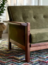 Load image into Gallery viewer, &quot;Lubis&quot; Three-Seater Couch in Olive Green
