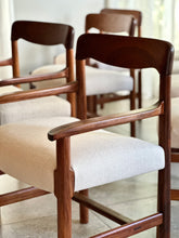 Load image into Gallery viewer, Set of 8 Solid Kiaat Dining Chairs by Artecasa Furniture
