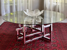 Load image into Gallery viewer, Striking Chromed and Smokey Glass Coffee Table
