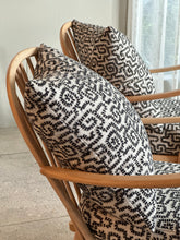 Load image into Gallery viewer, Pair Lubis Spindle Back Arm Chairs
