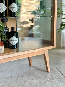 Classic Oak Display / Drinks Cabinet