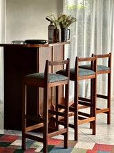 Load image into Gallery viewer, Vintage Bar Counter with Three Stools
