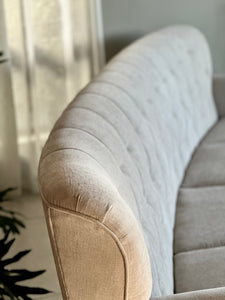 Curved Upholstered Couch