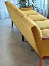 Load image into Gallery viewer, &quot;Sunshine Mustard&quot; Four Seater Vintage Couch
