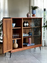 Load image into Gallery viewer, Vintage Solid Kiaat Bookshelf | Drinks Cabinet
