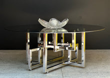 Load image into Gallery viewer, Striking Chromed and Smokey Glass Coffee Table
