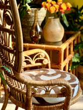 Load image into Gallery viewer, Vintage Cane &amp; Rattan Peacock Chair
