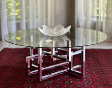 Load image into Gallery viewer, Striking Chromed and Smokey Glass Coffee Table
