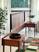 Load image into Gallery viewer, Headboard with Attached Pedestals - Queen Size Bed
