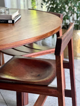 Load image into Gallery viewer, Set of 6 Kiaat Dining Chairs by DS Vorster &amp; Co (4 with Leather)
