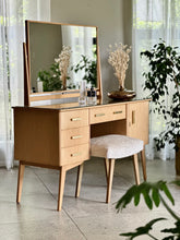 Load image into Gallery viewer, Mid-Century Dresser with Stool
