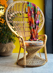 Iconic Cane Peacock Chair